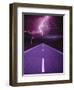 Lightning over Highway-Otto Rogge-Framed Photographic Print