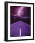 Lightning over Highway-Otto Rogge-Framed Photographic Print