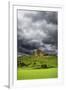 Lightning over Ruins of the Rock of Cashel, Tipperary County, Ireland-Jaynes Gallery-Framed Photographic Print