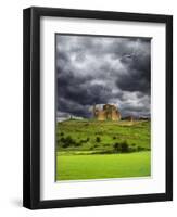 Lightning over Ruins of the Rock of Cashel, Tipperary County, Ireland-Jaynes Gallery-Framed Premium Photographic Print