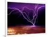 Lightning over San Francisco-Douglas Keister-Framed Photographic Print