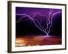 Lightning over San Francisco-Douglas Keister-Framed Photographic Print