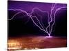 Lightning over San Francisco-Douglas Keister-Stretched Canvas