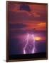 Lightning Storm at Sunset-Jim Zuckerman-Framed Photographic Print