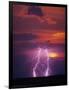 Lightning Storm at Sunset-Jim Zuckerman-Framed Photographic Print