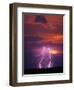 Lightning Storm at Sunset-Jim Zuckerman-Framed Photographic Print