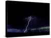 Lightning Storm, Boulder-Michael Brown-Stretched Canvas