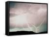 Lightning Storm, Boulder-Michael Brown-Framed Stretched Canvas