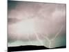 Lightning Storm, Boulder-Michael Brown-Mounted Photographic Print