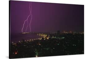 Lightning Storm in Havana Cuba-DLILLC-Stretched Canvas