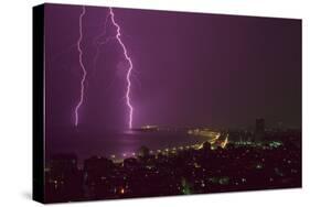 Lightning Storm in Havana Cuba-DLILLC-Stretched Canvas