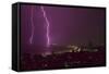 Lightning Storm in Havana Cuba-DLILLC-Framed Stretched Canvas