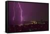 Lightning Storm in Havana Cuba-DLILLC-Framed Stretched Canvas