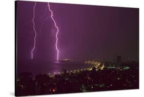 Lightning Storm in Havana Cuba-DLILLC-Stretched Canvas