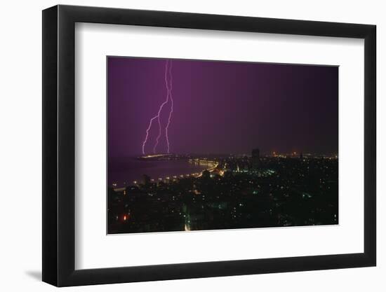 Lightning Storm in Havana Cuba-DLILLC-Framed Photographic Print