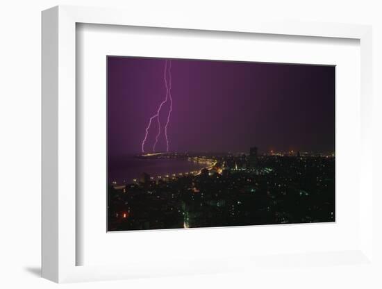 Lightning Storm in Havana Cuba-DLILLC-Framed Photographic Print