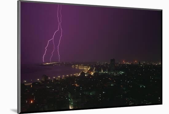 Lightning Storm in Havana Cuba-DLILLC-Mounted Photographic Print