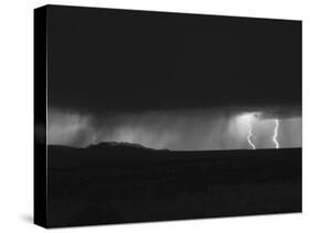 Lightning Storm over Northern New Mexico Plains-Stocktrek Images-Stretched Canvas