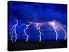 Lightning Storm over Prairie-Aaron Horowitz-Stretched Canvas