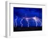 Lightning Storm over Prairie-Aaron Horowitz-Framed Photographic Print