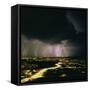 Lightning Storm Over Tucson, Arizona-Keith Kent-Framed Stretched Canvas