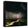 Lightning Storm Over Tucson, Arizona-Keith Kent-Framed Stretched Canvas