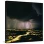 Lightning Storm Over Tucson, Arizona-Keith Kent-Stretched Canvas