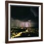 Lightning Storm Over Tucson, Arizona-Keith Kent-Framed Photographic Print