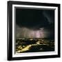 Lightning Storm Over Tucson, Arizona-Keith Kent-Framed Photographic Print