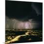 Lightning Storm Over Tucson, Arizona-Keith Kent-Mounted Photographic Print