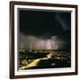 Lightning Storm Over Tucson, Arizona-Keith Kent-Framed Photographic Print