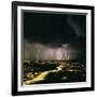 Lightning Storm Over Tucson, Arizona-Keith Kent-Framed Photographic Print