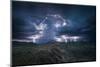 Lightning storm, Western Australia. December 2013. Image stacking / composite.-Paul Williams-Mounted Photographic Print