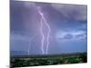 Lightning Strike near Tucson-null-Mounted Photographic Print