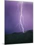 Lightning Strike near Tucson-null-Mounted Photographic Print