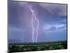 Lightning Strike near Tucson-null-Mounted Photographic Print