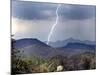 Lightning Strikes in the High Desert North of Phoenix, Ariz.-null-Mounted Photographic Print