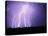 Lightning Striking the Ground-Warren Faidley-Stretched Canvas