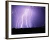 Lightning Striking the Ground-Warren Faidley-Framed Photographic Print