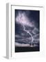 Lightning Striking Tree II-null-Framed Art Print
