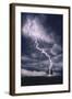 Lightning Striking Tree II-null-Framed Art Print