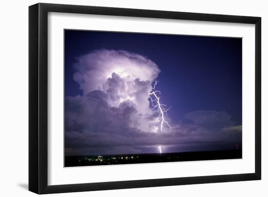 Lightning-Pekka Parviainen-Framed Premium Photographic Print