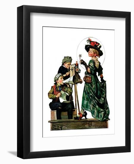 "Lights, Action, Camera,"March 31, 1928-Lawrence Toney-Framed Premium Giclee Print