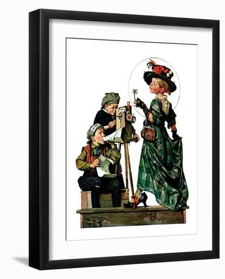 "Lights, Action, Camera,"March 31, 1928-Lawrence Toney-Framed Giclee Print