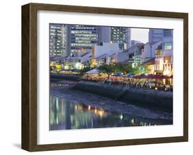 Lights and Reflections, Boat Quay, Singapore-Charcrit Boonsom-Framed Photographic Print