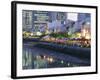 Lights and Reflections, Boat Quay, Singapore-Charcrit Boonsom-Framed Photographic Print