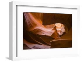 Lights and shadows at Lower Antelope Canyon-francesco vaninetti-Framed Photographic Print