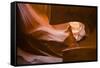 Lights and shadows at Lower Antelope Canyon-francesco vaninetti-Framed Stretched Canvas