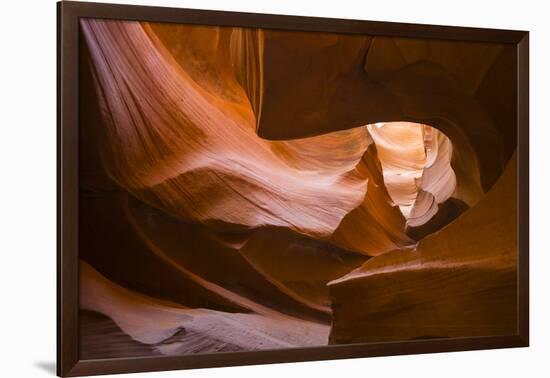 Lights and shadows at Lower Antelope Canyon-francesco vaninetti-Framed Photographic Print