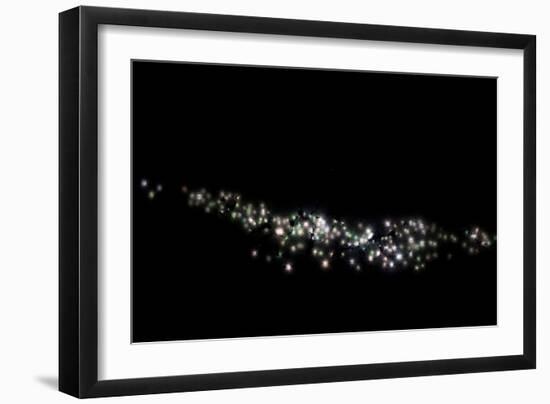 Lights at night in a city of Argentina-null-Framed Photographic Print